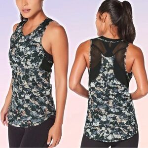 Lululemon Sculpt Tank II Spring Bloom Multi Black Size 8
